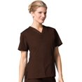 thumbnail image 1 of Maevn Womens Core Classic V-Neck TopChocolate, XX-Large, 1 of 1