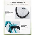 thumbnail image 4 of 24 Inch Folding Adult Tricycle 7 Speed Trike with Removable Basket Teal, 4 of 8