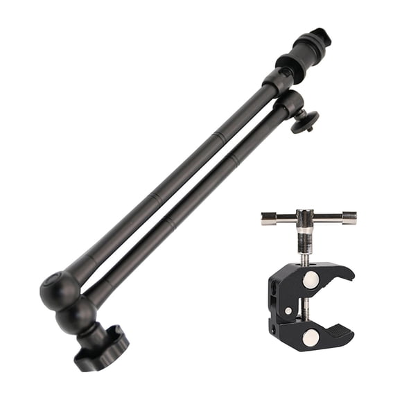 Milaget Bras d'Appareil Photo en Alliage d'Aluminium Super Pince Pince Pince pour Appareil Photo Bras 20 Po Bras 20 Po et Pince