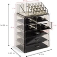 thumbnail image 4 of Sorbus Acrylic Cosmetic and Jewelry Storage Case Display, Black, 4 of 7