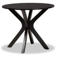 thumbnail image 1 of Bowery Hill Table à Manger Ronde en Bois de 35 Pouces de Large, Fini Brun Foncé, 1 of 7