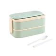 thumbnail image 1 of Boîte à Lunch Bento en Acier Inoxydable 304 à Double Couche, Boîte à Lunch Scellée et Compartimentée pour Étudiants et Travailleurs de Bureau, Boîte à Lunch Portable, Boîte de Conservation pour la Maison et le Travail, Boîte à Lunch en Acier Inoxydable, 1 of 3