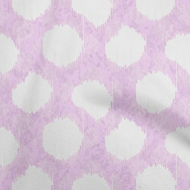 oneOone Georgette Viscose Lavender Fabric Asian Ikat Fabric For Sewing Printed Craft Fabric By The Yard 42 Inch Wide