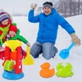 thumbnail image 2 of TIELUTT Sand Water Wheel Beach Toy Kids Beach Sandbox Play Set Outdoor Beach Sand Water Sifting Funnel Shovel Pool Game Pool Decorations Kids outside with Wheels Toddler Shovel Desk Sandbox with Rake, 2 of 4