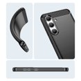 thumbnail image 3 of PANDACO Black Brushed Metal Case for Samsung Galaxy S24, 3 of 3