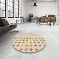 thumbnail image 4 of Ahgly Company Tapis d'Intérieur Lavable en Machine Carré Transitionnel Pérun Brun, 5 Pieds Carré, 4 of 7