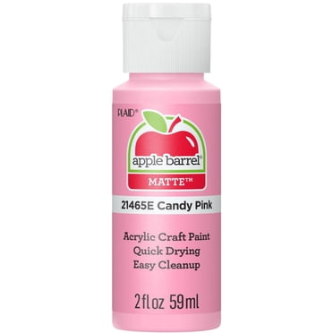 Apple Barrel Colors Matte Acrylic Craft Paint, 2 fl. oz., Candy Pink