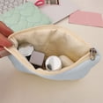 thumbnail image 4 of Chmadoxn Office Storage & Organization, Woolen Knitted Bag Striped Color-blocked Cosmetic Bag Pattern Cosmetic Bag Portable Cosmetic Bag Ins-style Pencil Case Polyester makeup pouch, 4 of 6
