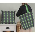 thumbnail image 5 of Soimoi Green Rayon Crepe Fabric Check Check Print Sewing Fabric Yard 46 Inch Wide, 5 of 5