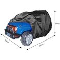 thumbnail image 3 of Kids Ride-On Toy Car Cover， Outdoor Protective Cover for Children's Electric Vehicles- Universal Fit,Waterproof Windproof Snow Dust Protection,55" x 33" x 32" Black Black Black, 3 of 5