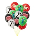 thumbnail image 3 of Minecraft Themed Happy Birthday Set Decoration Accessories Banner Flag Cake Decoration Kit, 3 of 4