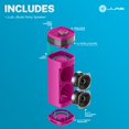 thumbnail image 3 of JLab JBuds Party Haut-Parleur Bluetooth Portable, 30 W, 12 Heures d'Écoute, Éclairage RVB, Anti-Éclaboussures, Rose, 3 of 9