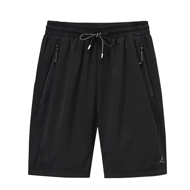 Birdeem Mens Solid Color Breathable Mesh Quick Dry Elastic 5-Point Leisure Sports Beach Pants