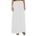 thumbnail image 4 of Bimba Jupe Longue Blanche Maxi pour Femmes Style Tulipe en Georgette Boho Bas-22, 4 of 6