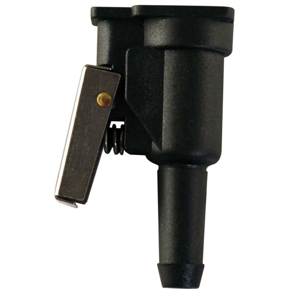 Connecteur de conduite d’essence femelle BRP/OMC/Johnson/Evinrude avec barbillons de 9,5 mm (3/8 po), résine