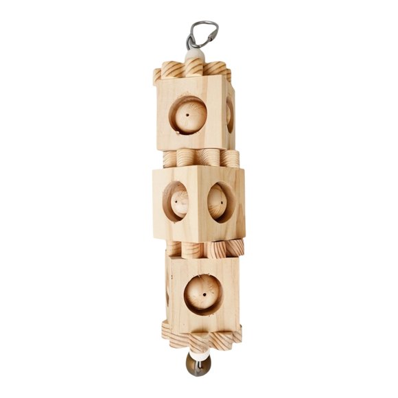 Perroquet à Mâcher en Bois Naturel pour la Fouille des Oiseaux, Garde et Engage un Jeu Interactif, pour les Trajets en Voiture