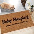 thumbnail image 4 of 16x24 Inch Coir Door Mat Outside Entrance Outdoor Welcome Mats for Front Door Spring Rugs for Home Durable and Anti Slip Mats Outdoor or Entryway Rug Doormat for Indoor or Outdoor Use, Baby Sleeping, 4 of 5