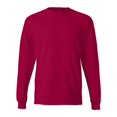 thumbnail image 1 of Hanes Beefy-T T-Shirt à Manches Longues pour Hommes, m, Rouge Foncé, 1 of 1
