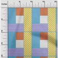 thumbnail image 2 of oneOone Polyester Spandex Light Blue Fabric Geometrical Sewing Craft Projects Fabric Prints By Yard 56 Inch Wide, 2 of 4