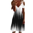 thumbnail image 2 of TIMIFIS Robe T-Shirt Décontractée d'Été pour Femmes, Robe Évasée Soleil, Couvre-Maillot de Bain de Plage ummer, 2 of 5