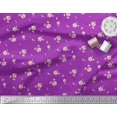 thumbnail image 3 of Soimoi Tissu de Canard de Coton Feuilles & Magnolia Imprimé Floral 1 Yard 56 Inch Wide, 3 of 5