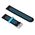 thumbnail image 4 of Silicone Sport Watch Strap, High Performance Comfortable Universal 22mm Sport Watch Strap Flexible  For  Watch 2 Black Blue, 4 of 8
