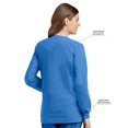 thumbnail image 3 of Landau Essentials Veste d'Uniforme à 4 Poches pour Femmes : Coupe Classique et Décontractée, Col Ras du Cou, devant à Boutons-Pression et Poignets en Tricot 7525, 3 of 5