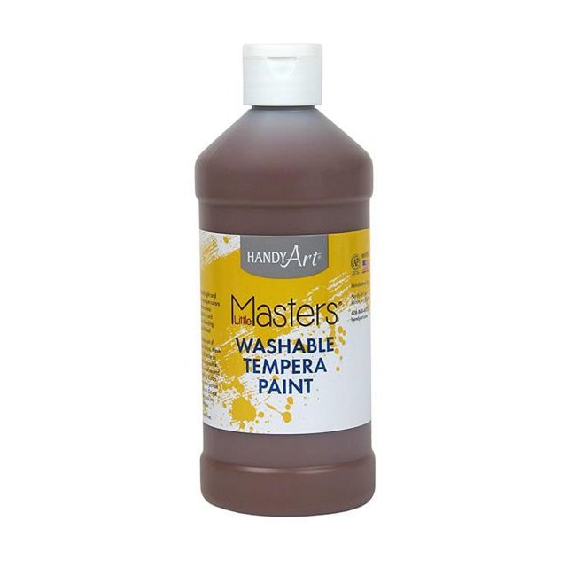 Rock Paint & Handy Art RPC211750-6 16 oz Little Masters Washable Paint, Brown - 6 Each