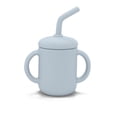 thumbnail image 1 of Kushies Silicone Sippy Cup with Straw - Blue, 1 of 4