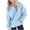 Light Blue, variant on VINUSLI Hoodie for Teen Girl Pullover Oversized Solid Fall Lightweight Hoodies with Pocket Warm Long Sleeve Sweatshirts Blue,9 Years