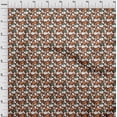 thumbnail image 3 of oneOone Polyester Lycra Brown Fabric Cloud & Bird Cartoon Sewing Craft Projects Fabric Prints By Yard 56 Inch Wide, 3 of 4