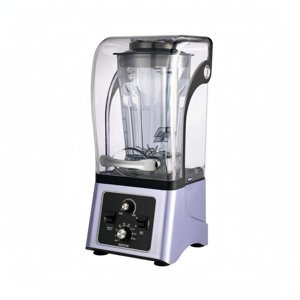 kowaku Soy Milk Maker Sound-Dampening Beverage Blender Transparent Cover Countertop Milk Blender, Violet, 2.5L 110V Us