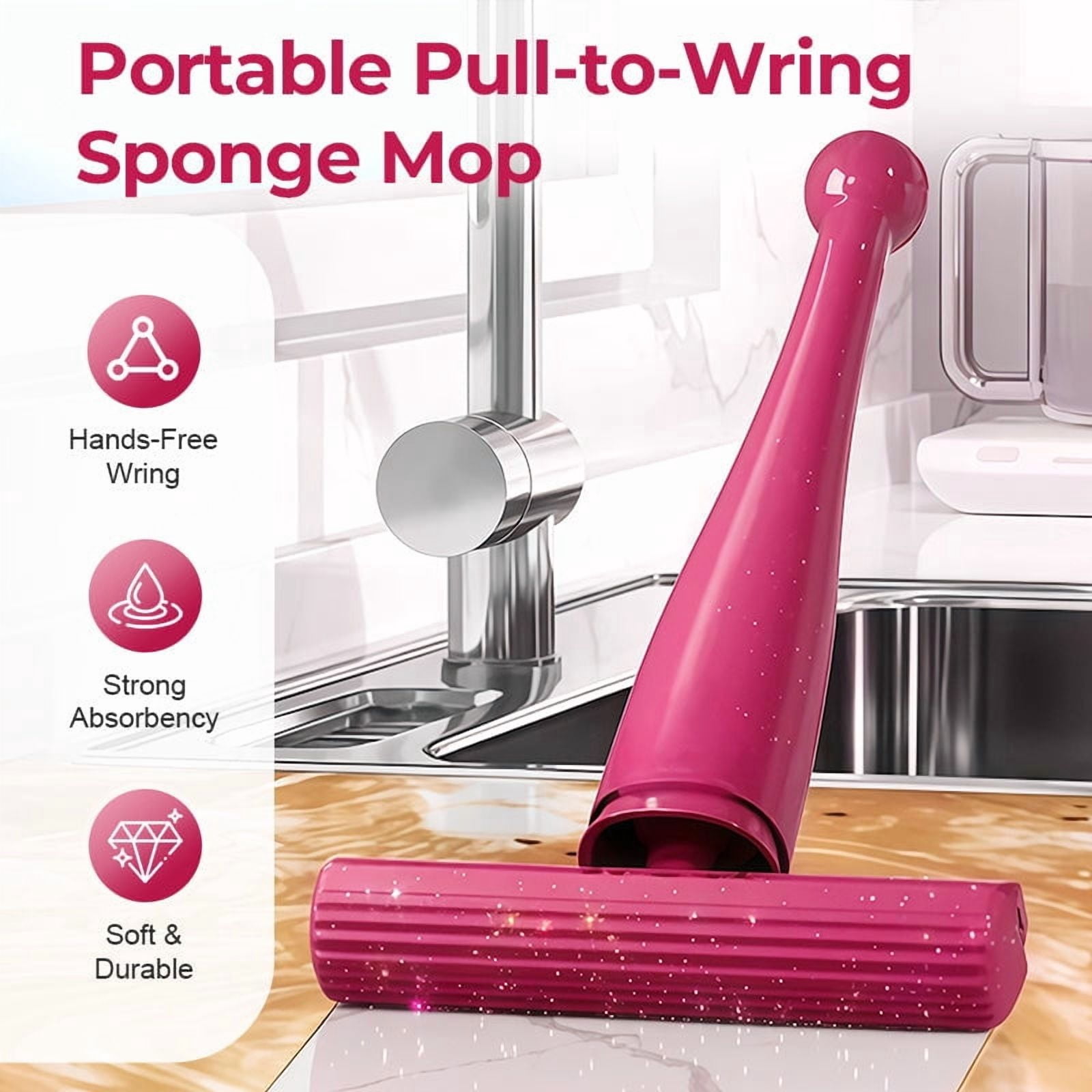 Dvkptbk Portable Mop Mini Mop Compact and Efficient Cleaning Tool for Small Spaces and Clean Tools&Home Improvement Home Essentials