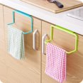 thumbnail image 2 of pdqouc Towel Rack, Hanging Holder Organizer Towel Bar Rack for Kitchen Bathroom Over The Door Cabinet Cupboard Hanger Plastic Non-Marking Dishcloth Hanging Holder, 2 of 7