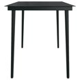 thumbnail image 5 of vidaXL 7 Piece Garden Dining Set Brown and Black, 5 of 5
