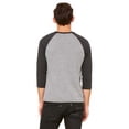 thumbnail image 2 of Bella + Canvas Unisex 3/4-Sleeve Baseball T-Shirt, 2 of 3