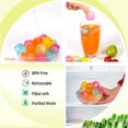 thumbnail image 2 of 36 Pack Reusable Ice Cube Plastic Ice Cubes Colorful Refreezable, 2 of 8