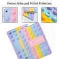 thumbnail image 3 of Case For Ipad 8th Generation Case - Bubble Fidget Sensory Ipad 8 10.2" Case For Kids Stylish Rainbow Soft Release Stress Shockproof Case With Fold Stand, 3 of 5
