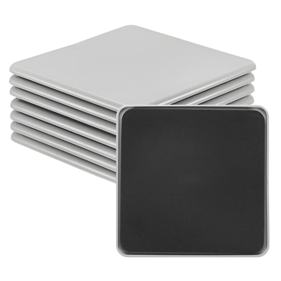 Uxcell Lot de 8 Curseurs de Meubles, Coussin en Mousse EVA de 5 Pouces, Curseurs de Meubles Réutilisables, Coussins Carrés pour Meubles, Protecteurs de Plancher [Gris Pâle]
