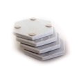 thumbnail image 4 of Kozy Kitchen Coaster Set, Premium Marble Coasters, Double-Polished Multi-Functional Drink Coasters, 100% Natural Marble Stone (8, White & Grey Marble - Hexagon), 4 of 4