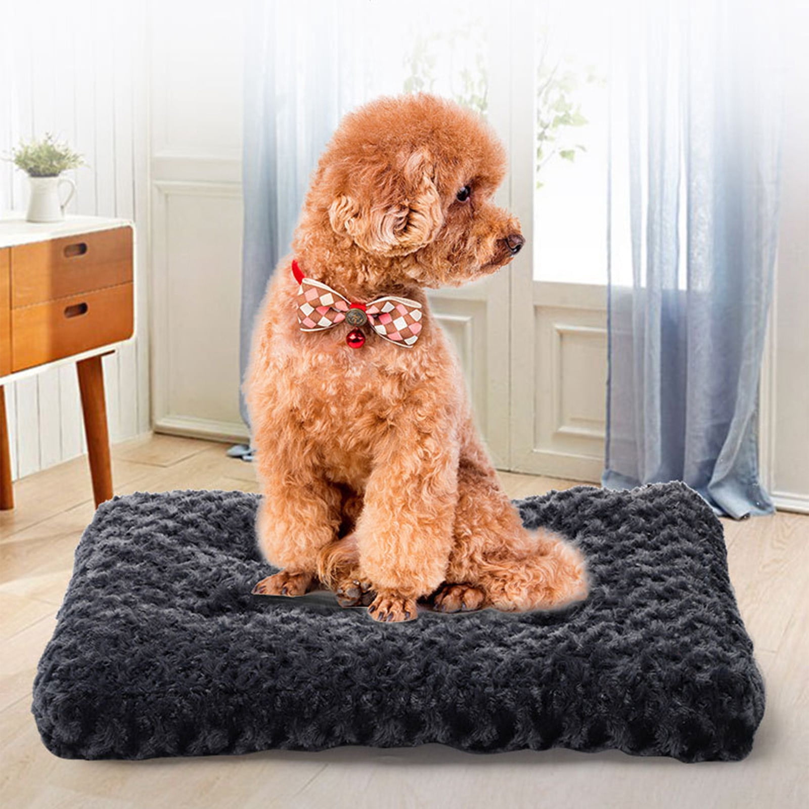 Canada Day Kcavykas Savings on Pets, Toys & Kids Games，Dog Bed, Orthopedic Crate Foam Dog Bed with Removable Washable Cover, Dog Mattress Nonskid Bottom, Comfy Anxiety Pet Bed Mat