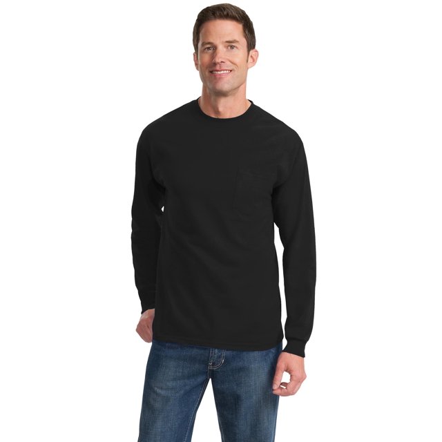 T-Shirt Essentiel à Manches Longues avec Poche