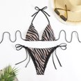 thumbnail image 2 of Swimsuits Women Leopard Print Spaghetti Strap Separates Bikinis Coffee Womens Bathing Suits S, 2 of 7