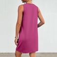 thumbnail image 4 of FAIWAD Robes d'Été pour Femmes 2024 Décontractées Sans Manches Robe Débardeur d'Été avec Poches Robe Mini Bohème de Plage, 4 of 7