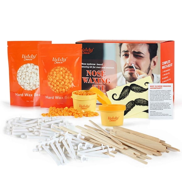 Mareep Quick Nasal Hair Removal Nasal Hair Wax Kit Nasal Wax Applicator Beard Stick Nasal Wax Stick