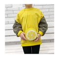 thumbnail image 2 of Yellow Round Orange Shape Crossbody Bag Chain Shoulder Bag PU Leather Round Purse Handbag, 2 of 6
