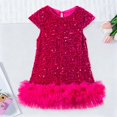 thumbnail image 2 of felwors Robe à Paillettes pour Tout-Petites Filles, Ligne A, Scintillante, Sans Manches, Robe de Mariée, Robes de Fête pour Filles, 2 of 7