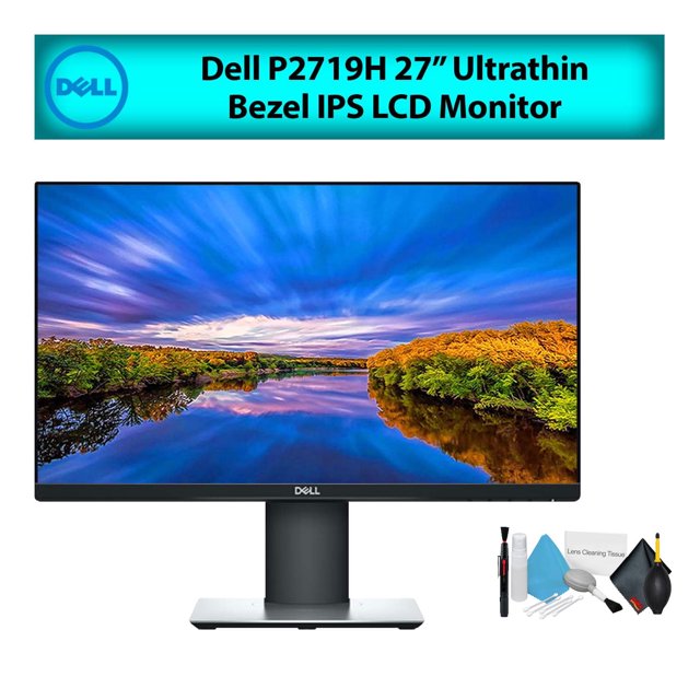 Dell 27" (P2719H) Ultramince IPS Écran d'Ordinateur Budget Bundle