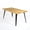 Naturel, variante sur Bureau d'ordinateur Homy Casa avec bords naturels, idéal pour un espace de travail à domicile, couleur naturelle