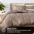 thumbnail image 2 of Bare Home 7-Piece Bed-in-a-Bag - Queen, Taupe with Sand Sheet Set, 2 of 7